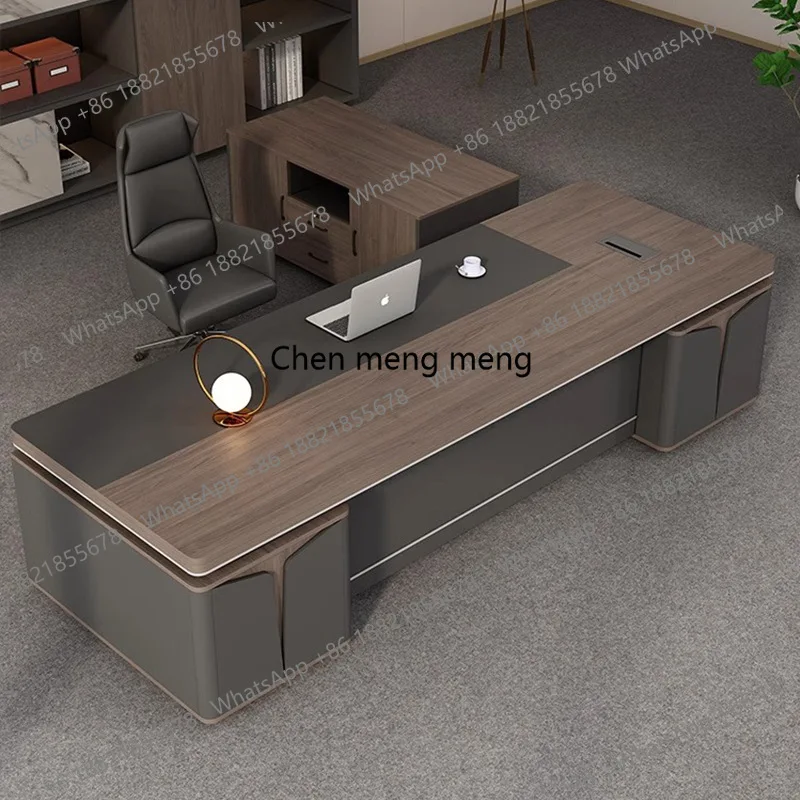 Office Furniture Com - Hochwertiger, luxuriöser Chef-Schreibtisch, Präsidenten-Schreibtisch, moderne, schlichte