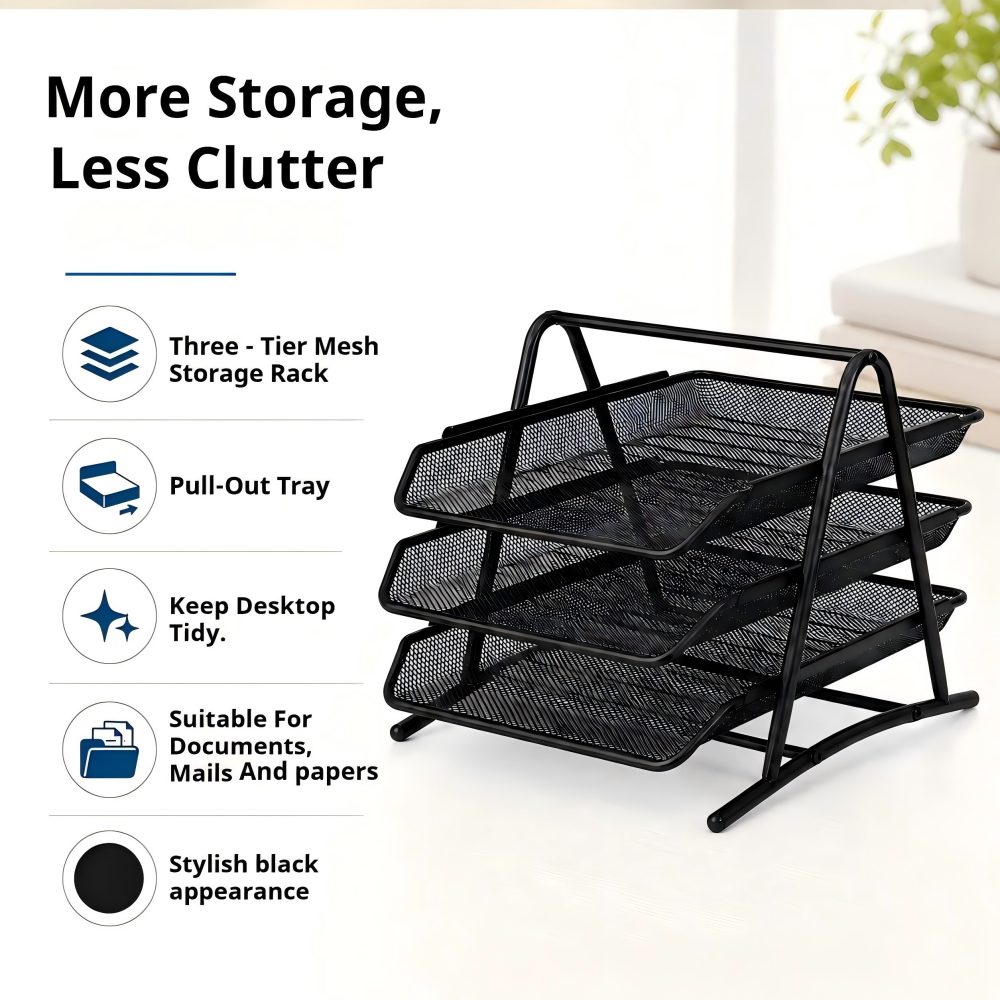 Desktop-Aktenorganizer aus Eis – Paper Basket Mesh Bewertung und Preis