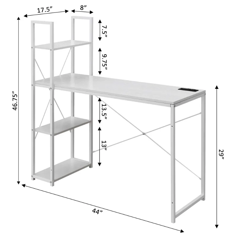Gebe De Trabalho Com Prateleir – Office Furniture Com Bewertung und Preis