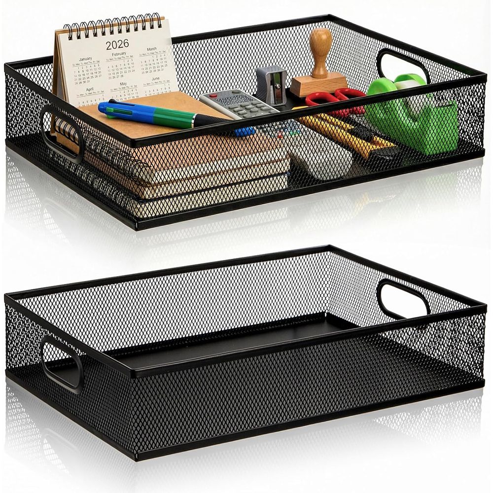2-stöckiger Metall-Gitter-Schr – Paper Basket Mesh Bewertung und Preis